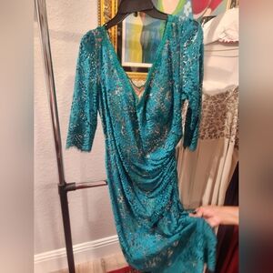 Jovani size 20 boutique green beautiful dress
